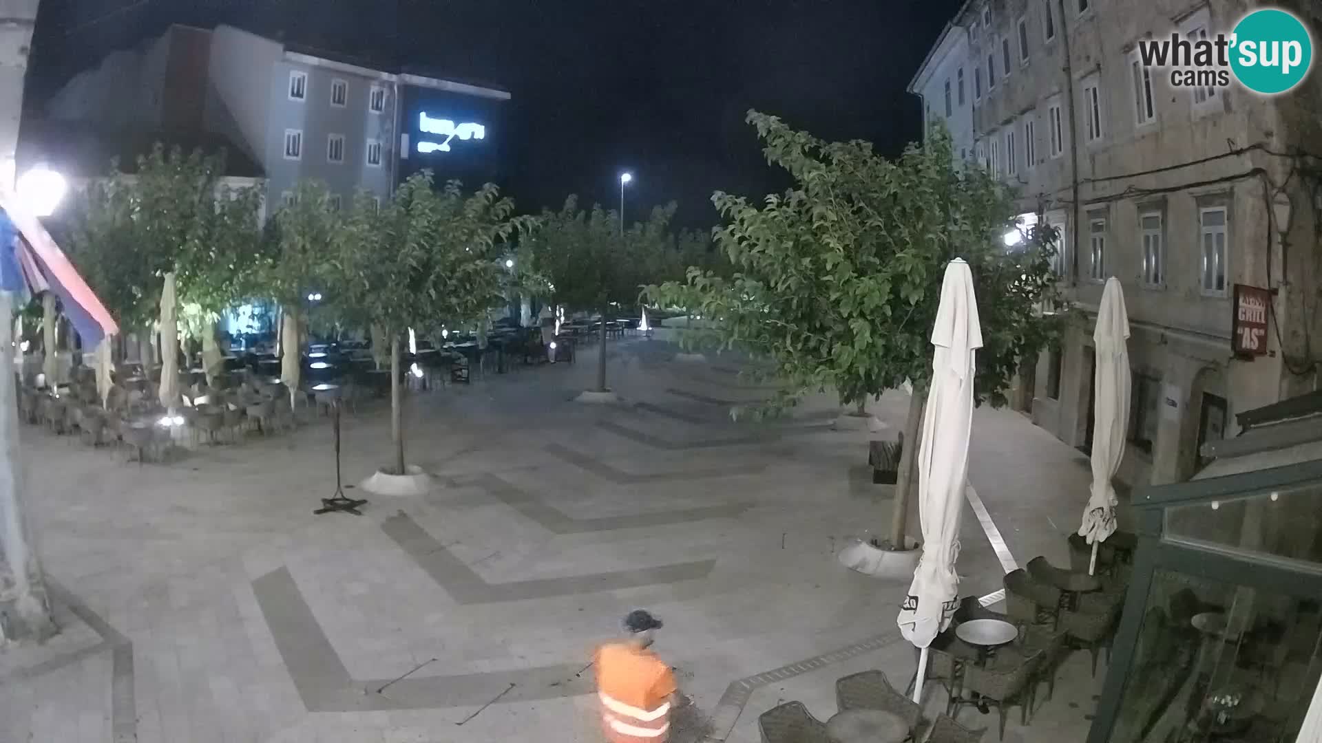 Center of Senj city – Pavlin square – Live Cam Dalmatia