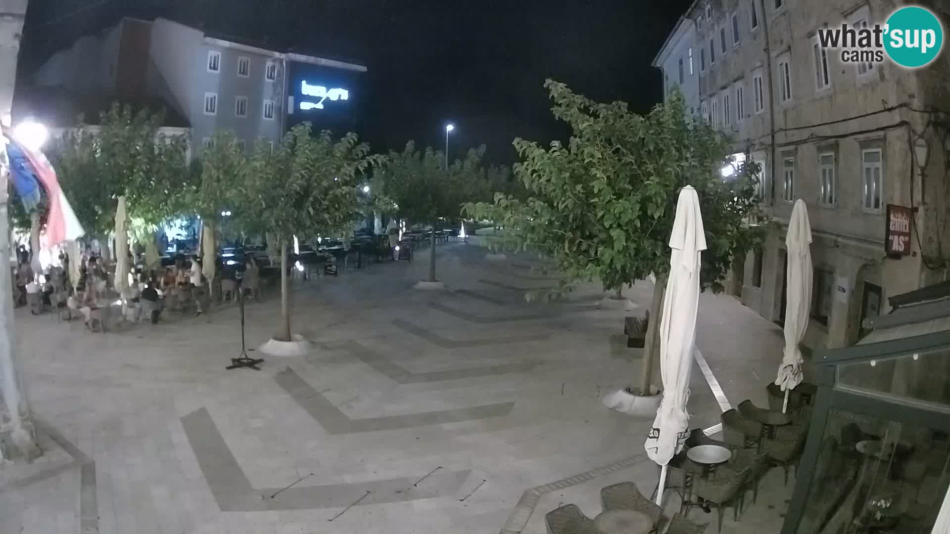 Centre de la ville de Senj – Place Pavlin – Live Cam Dalmatie