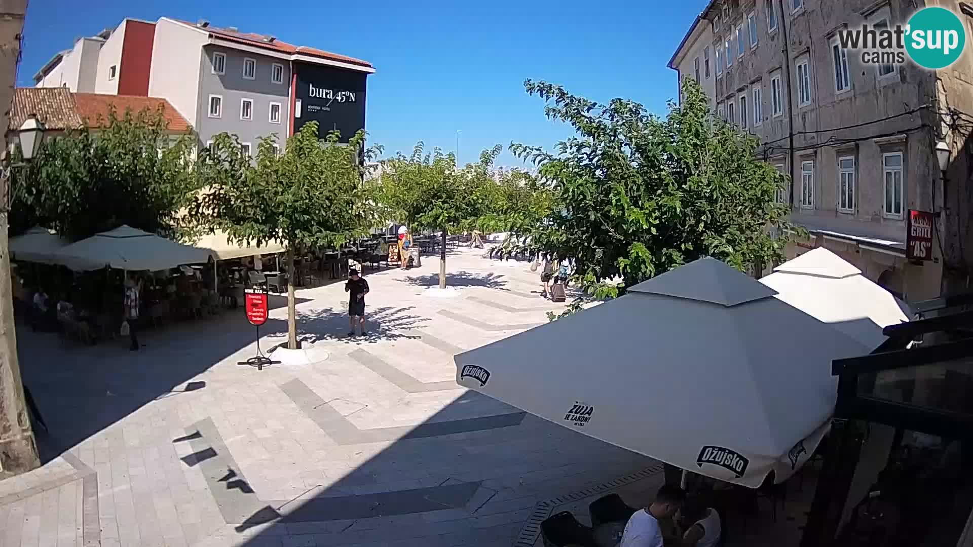 Center of Senj city – Pavlin square – Live Cam Dalmatia