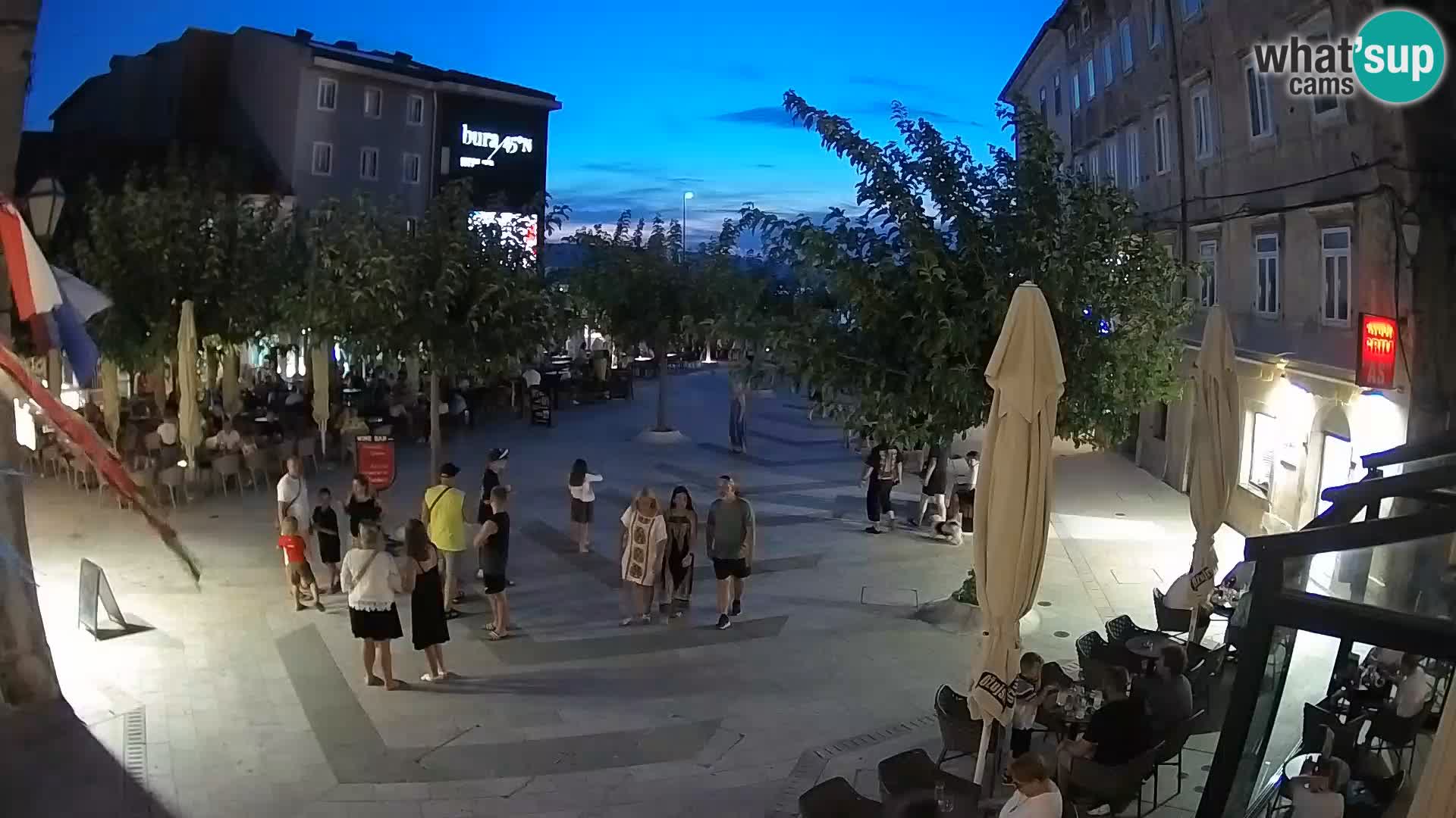 Center of Senj city – Pavlin square – Live Cam Dalmatia
