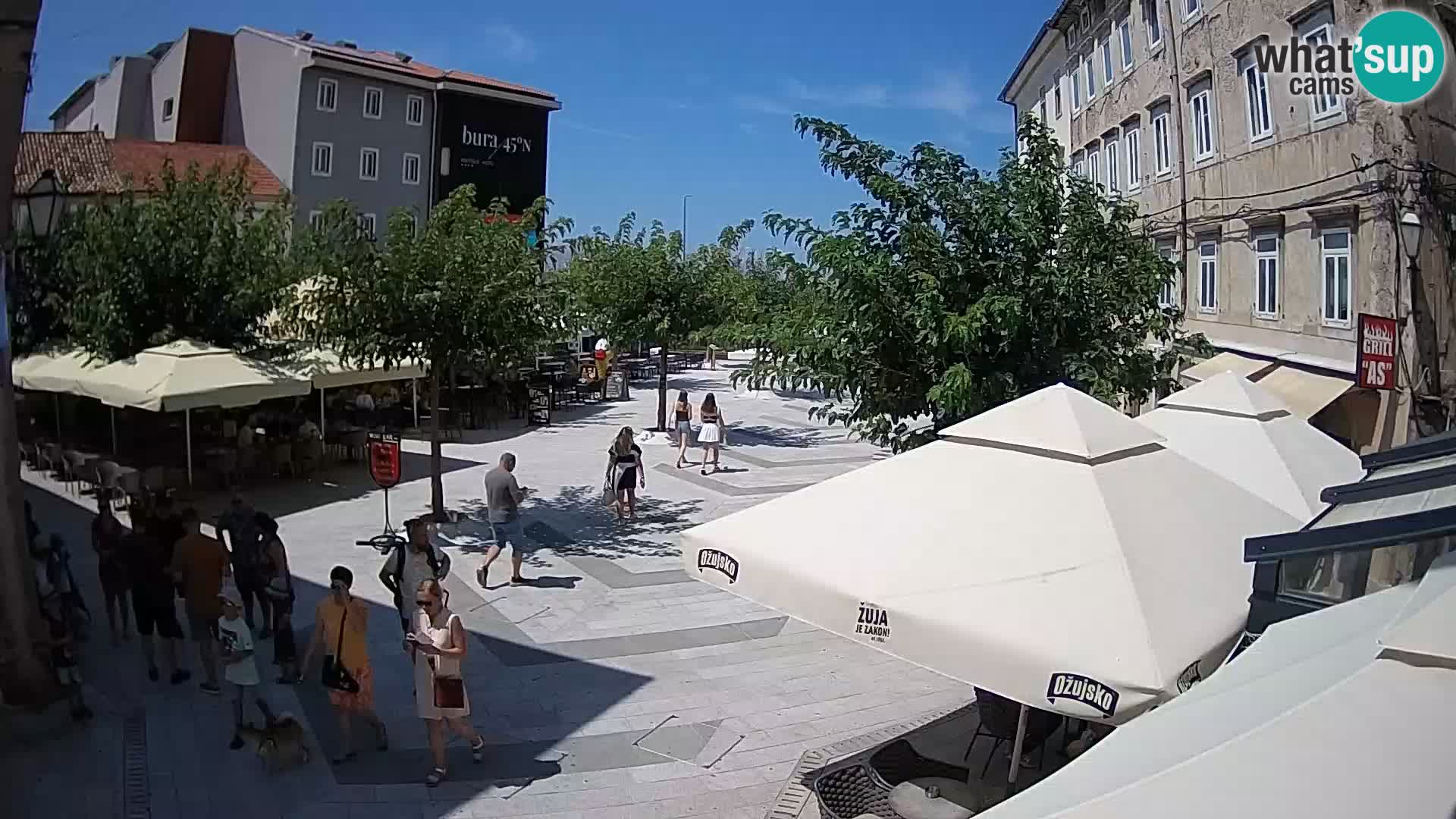 Center of Senj city – Pavlin square – Live Cam Dalmatia