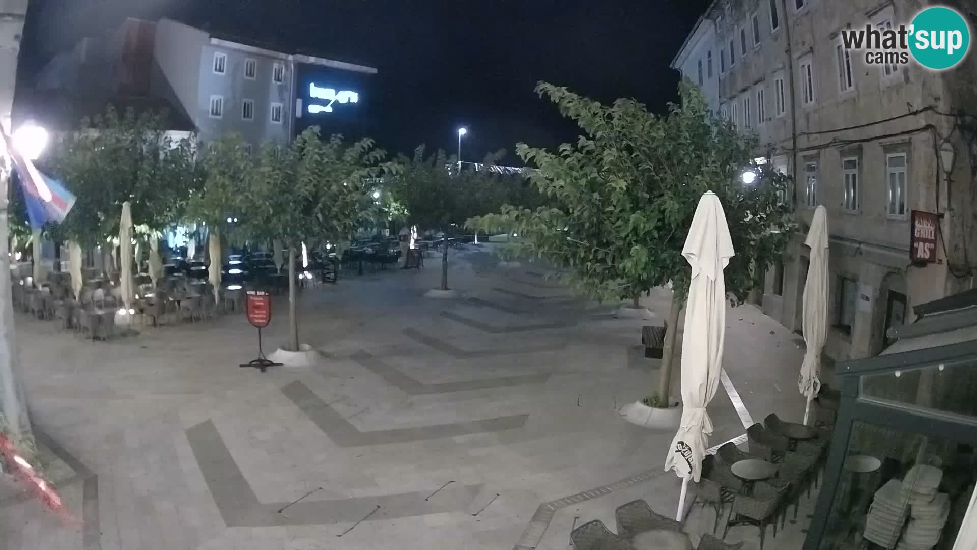 Center of Senj city – Pavlin square – Live Cam Dalmatia