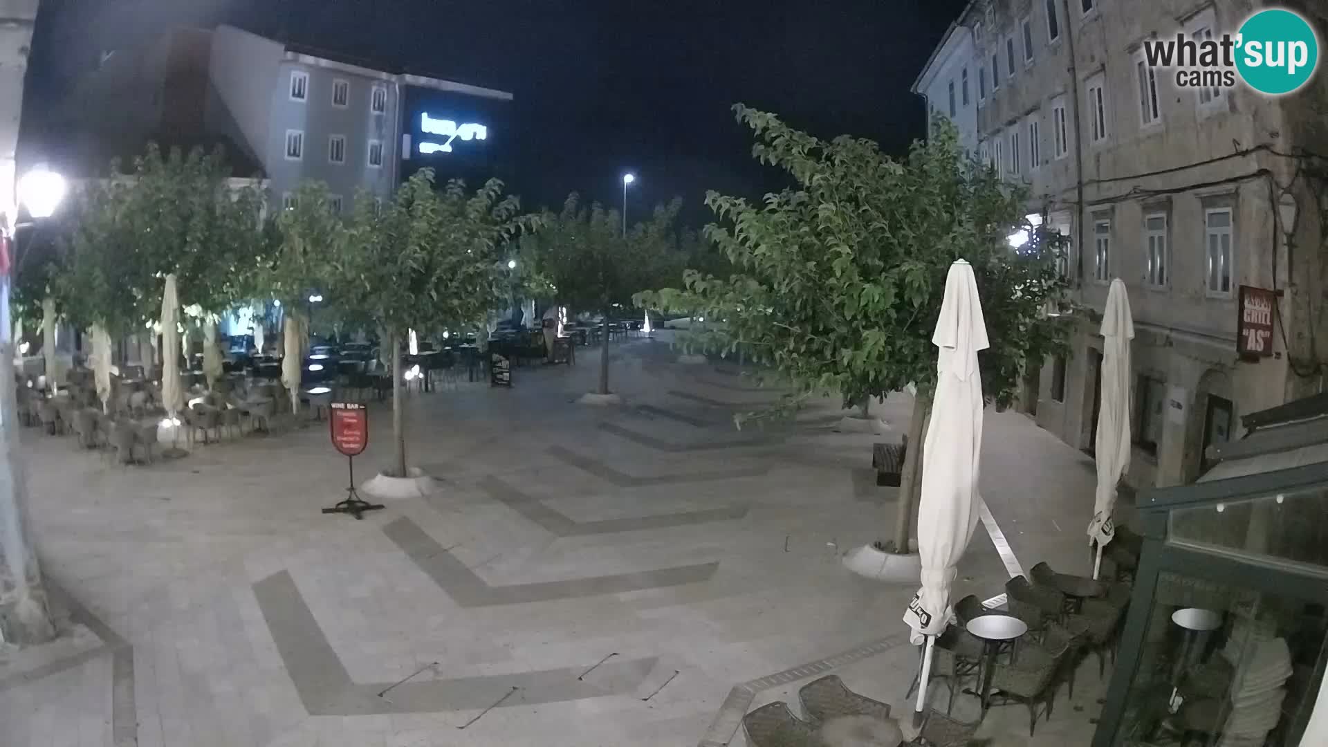 Center mesta Senj – Pavlinski trg – spletne kamere Dalmacija