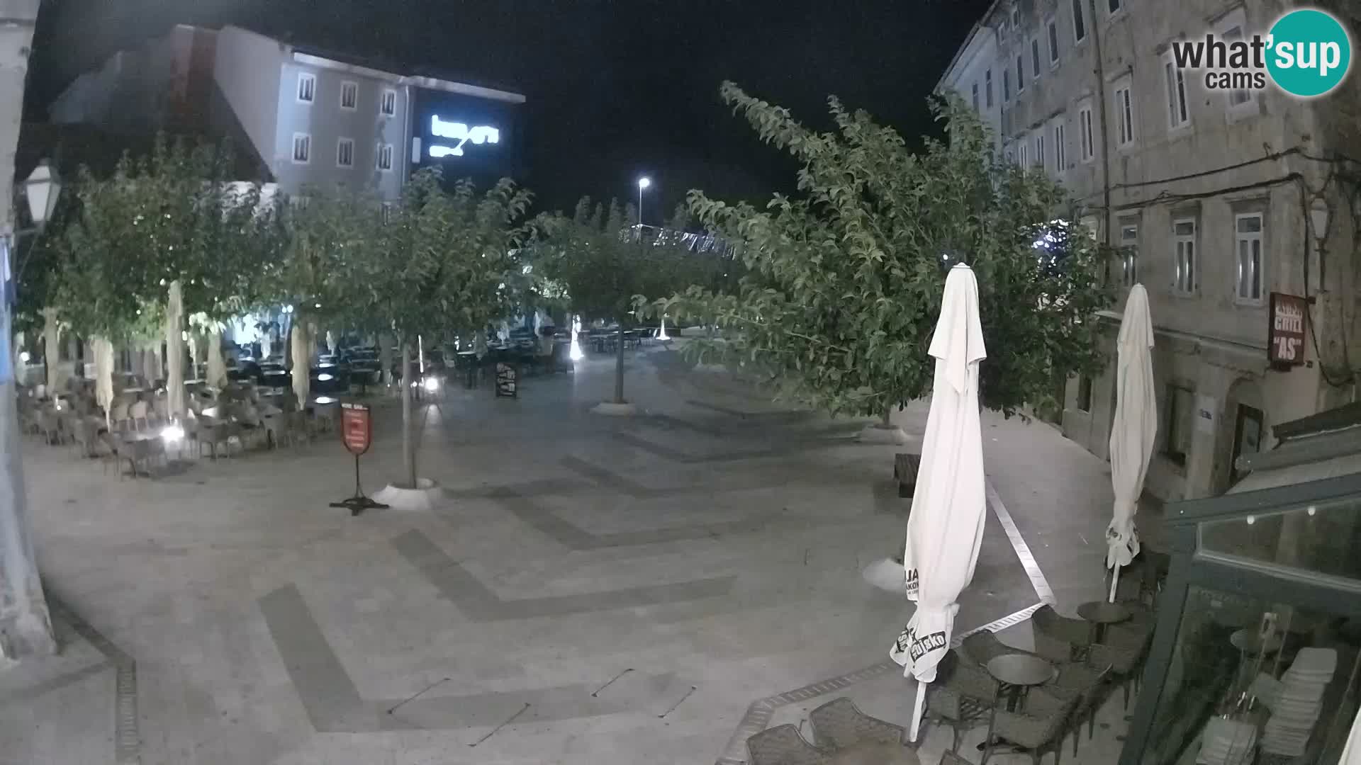 Centre de la ville de Senj – Place Pavlin – Live Cam Dalmatie