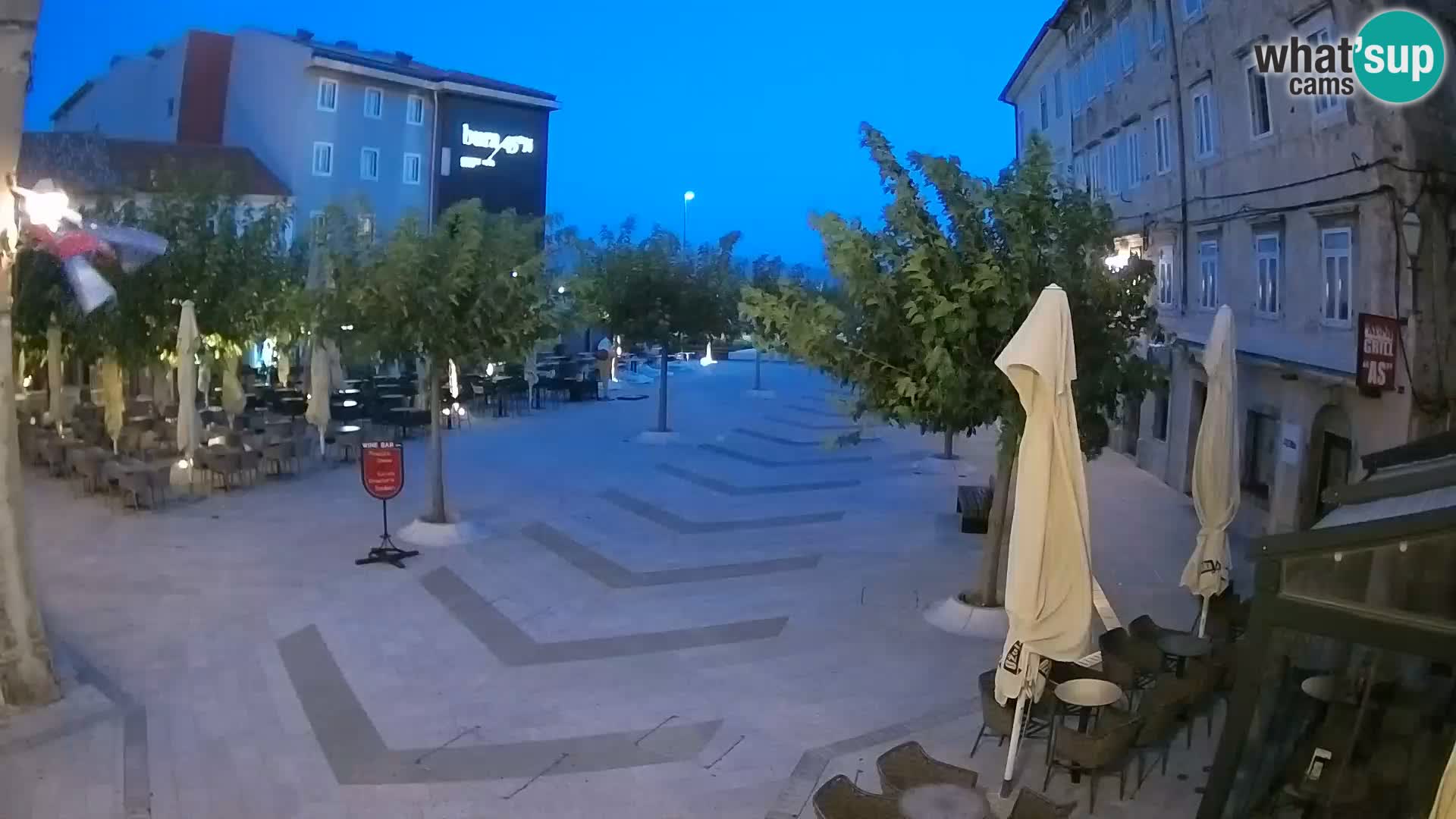 Center of Senj city – Pavlin square – Live Cam Dalmatia
