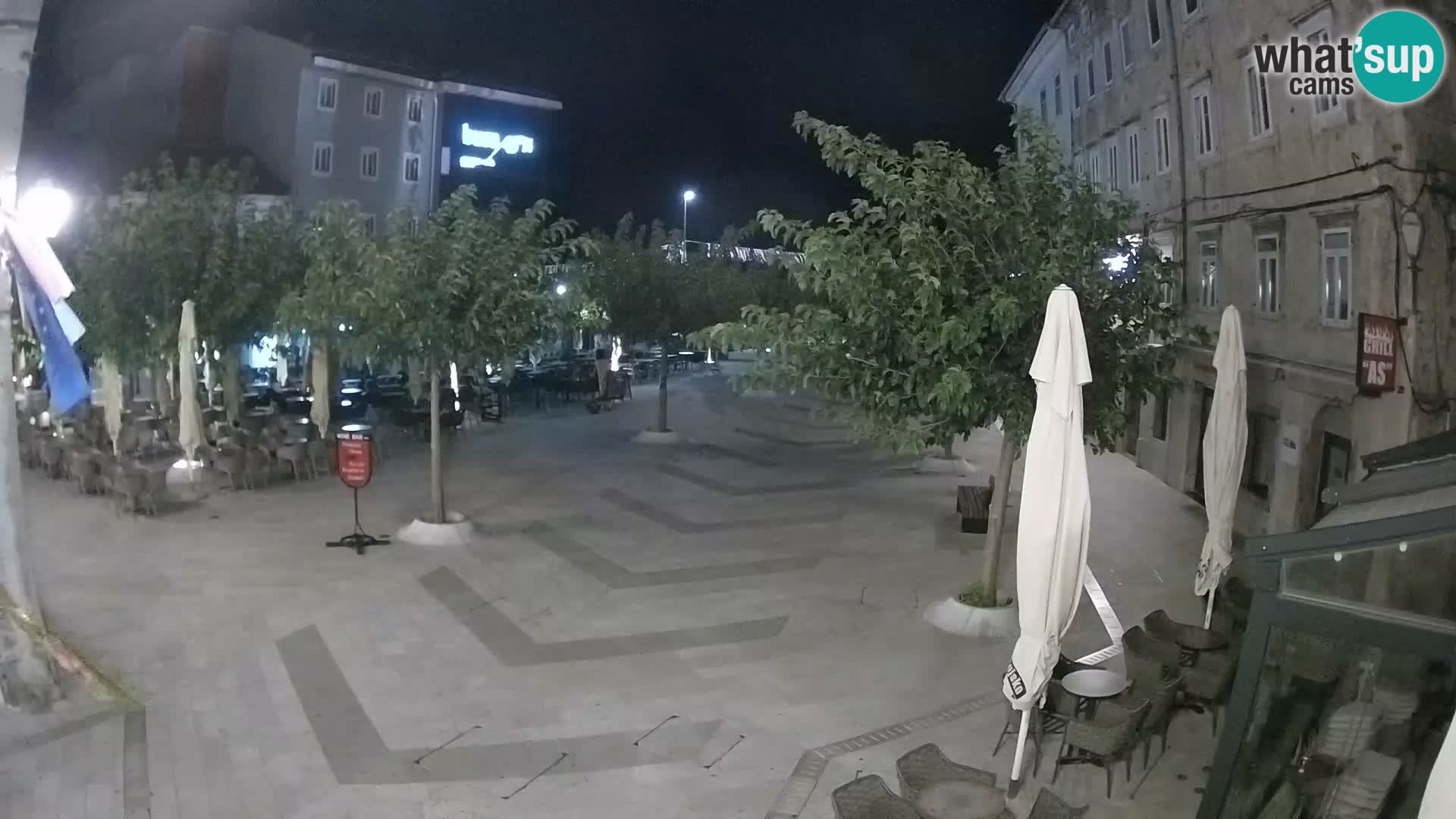 Centre de la ville de Senj – Place Pavlin – Live Cam Dalmatie