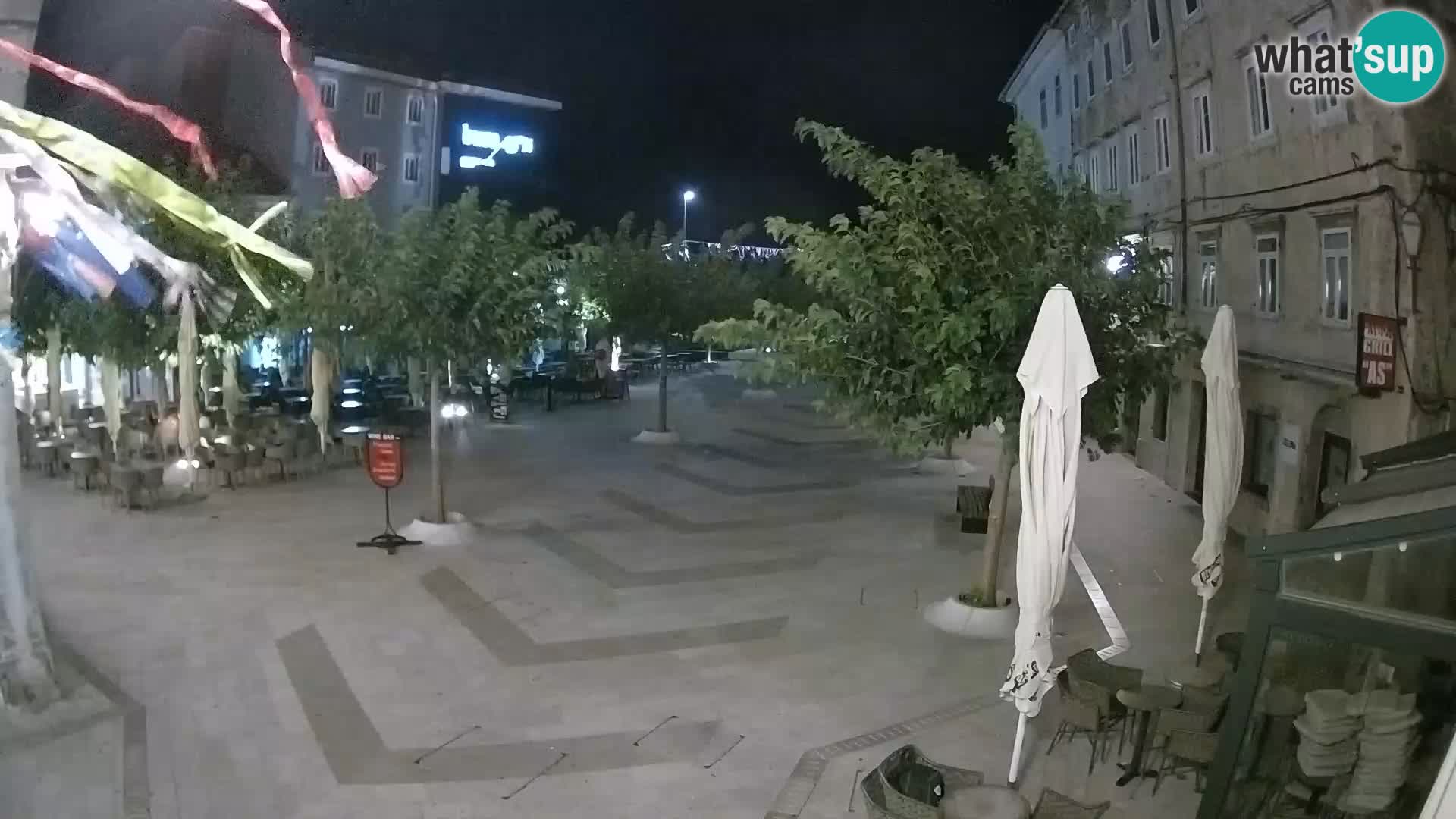 Zentrum der Stadt Senj – Pavlin platz – Live Cam Dalmatia
