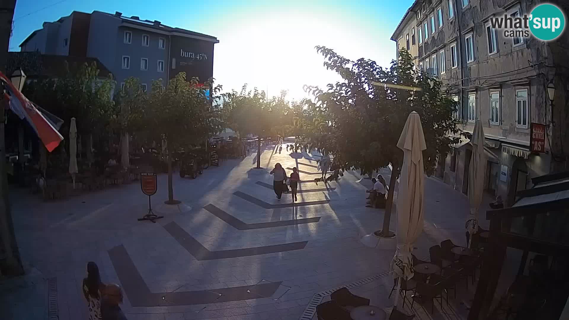 Centre de la ville de Senj – Place Pavlin – Live Cam Dalmatie