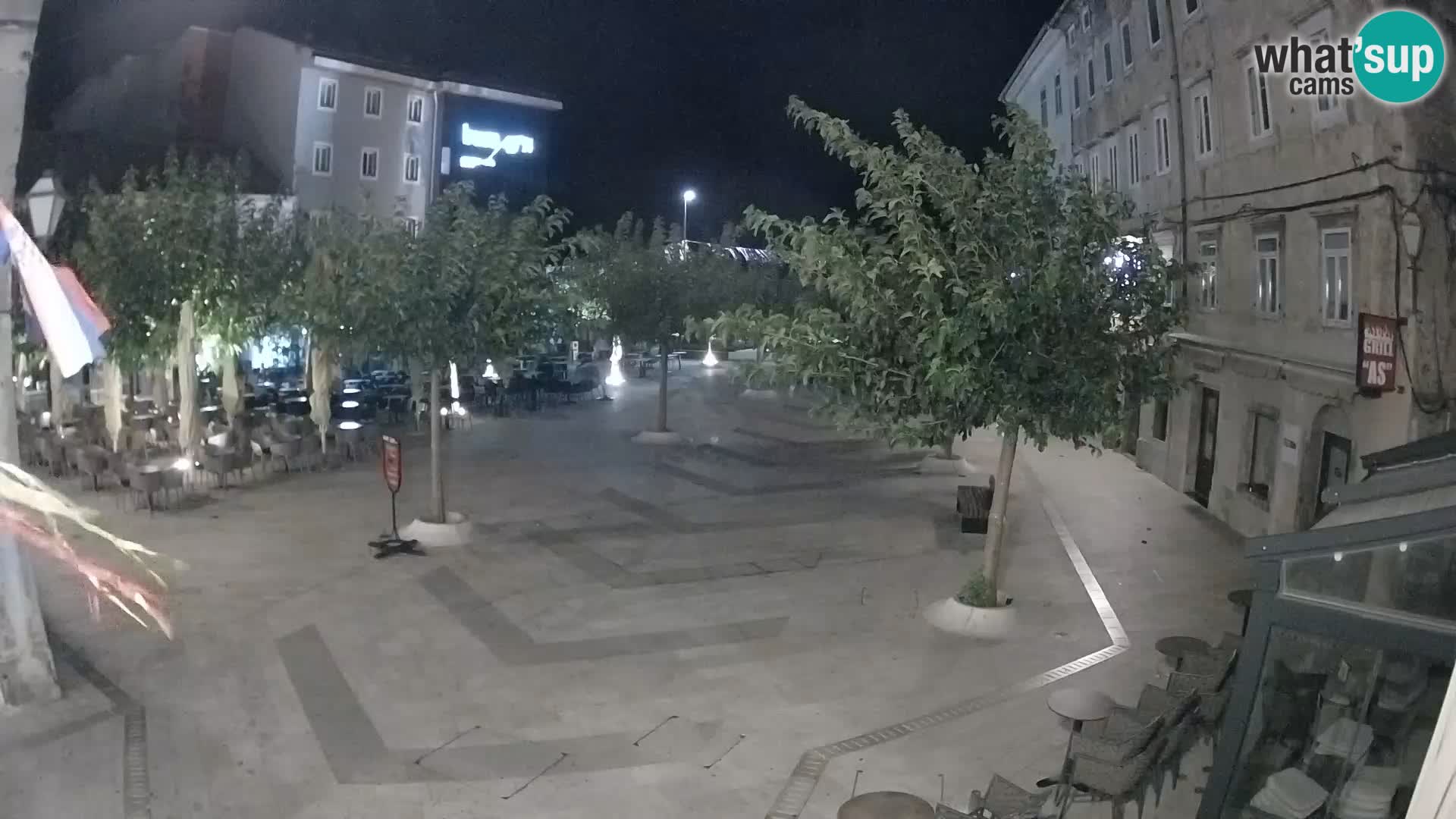 Zentrum der Stadt Senj – Pavlin platz – Live Cam Dalmatia
