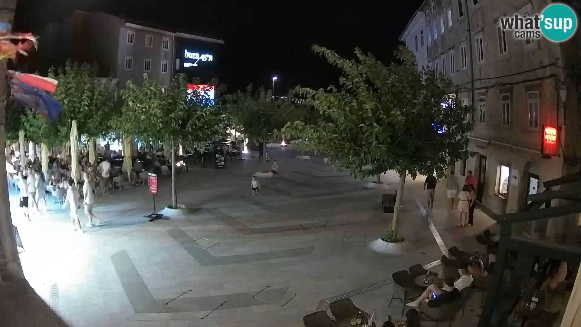 Centro della città di Senj – Piazza Pavlin – Live Cam Dalmazia