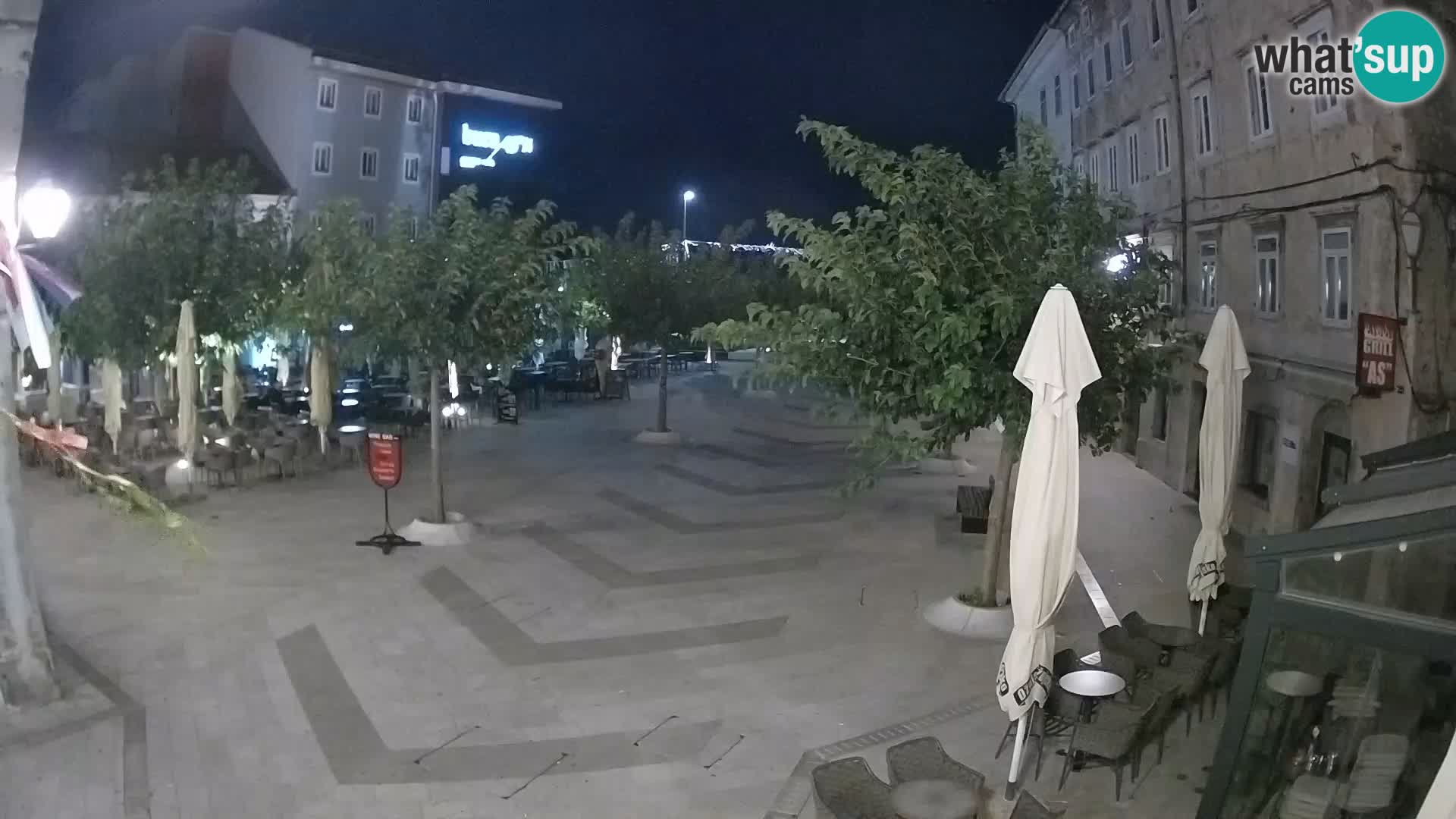 Centre de la ville de Senj – Place Pavlin – Live Cam Dalmatie