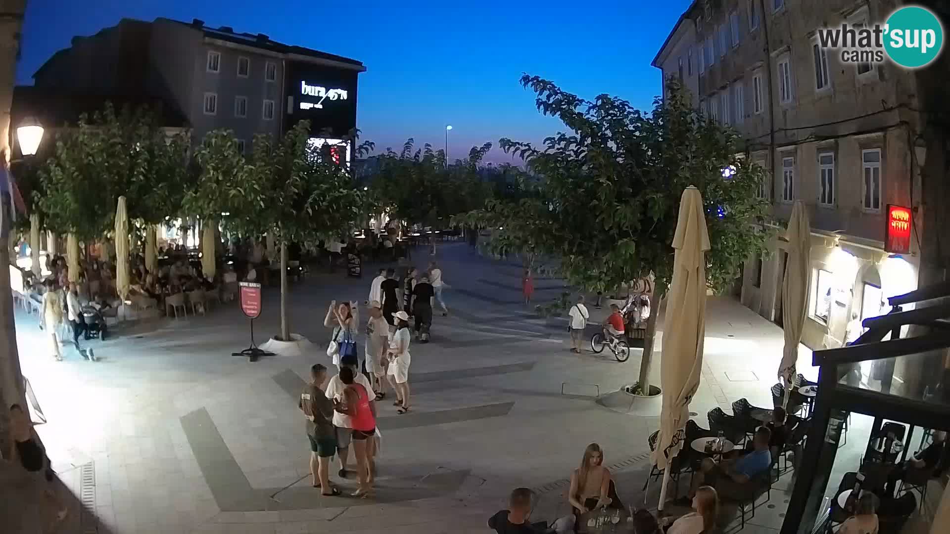 Center of Senj city – Pavlin square – Live Cam Dalmatia