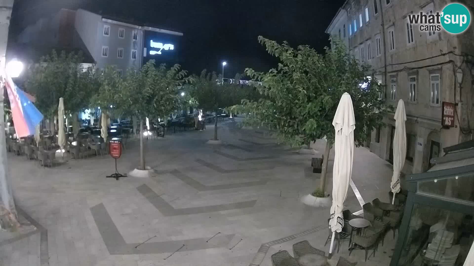 Center of Senj city – Pavlin square – Live Cam Dalmatia