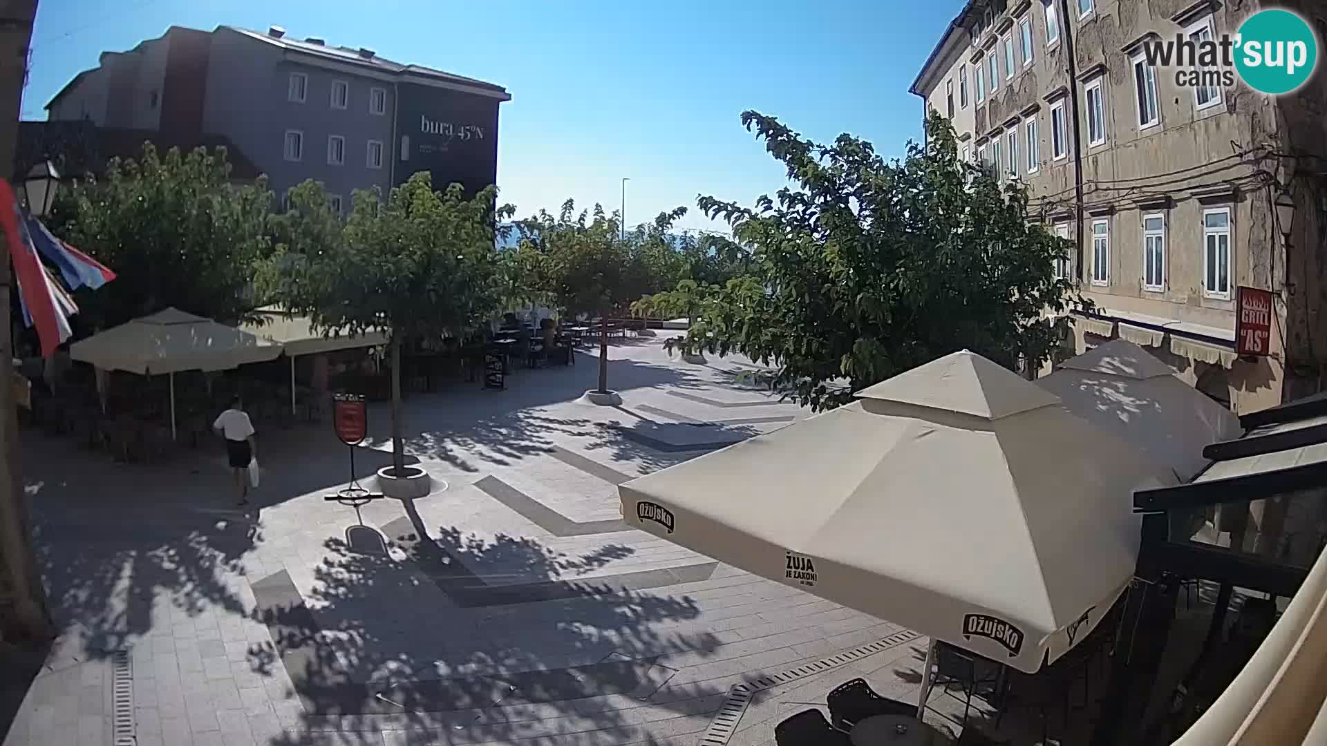 Centre de la ville de Senj – Place Pavlin – Live Cam Dalmatie