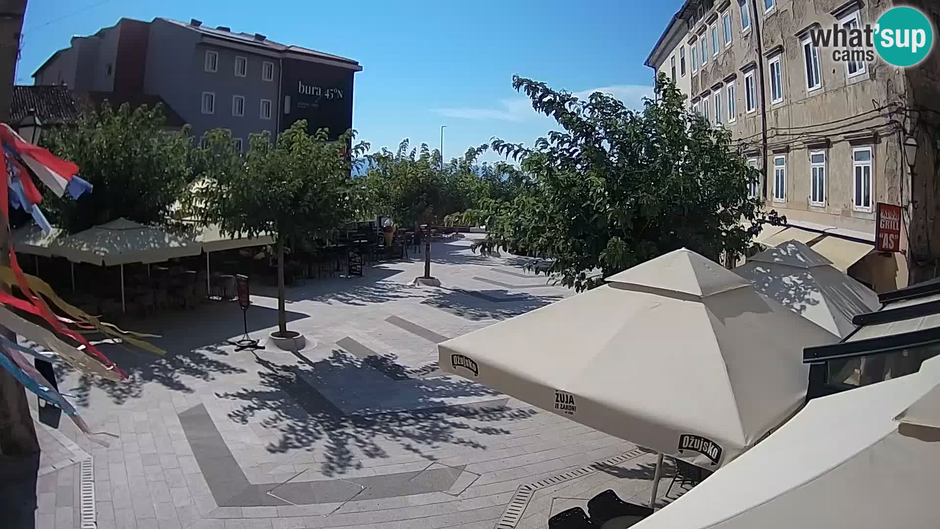 Center of Senj city – Pavlin square – Live Cam Dalmatia