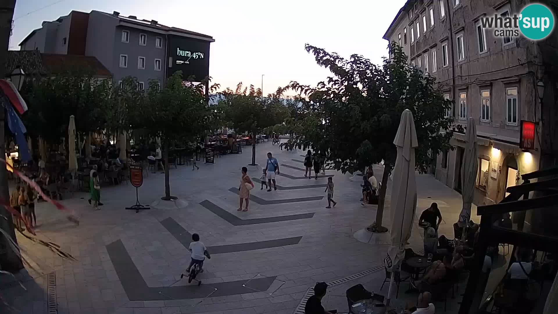 Centre de la ville de Senj – Place Pavlin – Live Cam Dalmatie