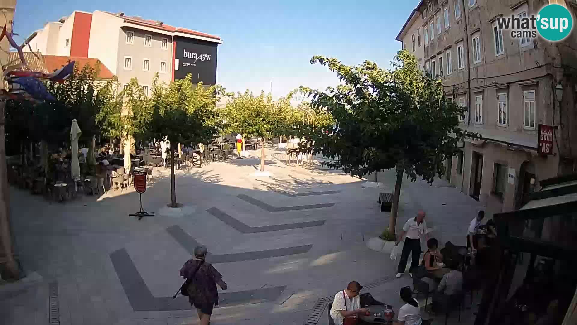 Center of Senj city – Pavlin square – Live Cam Dalmatia
