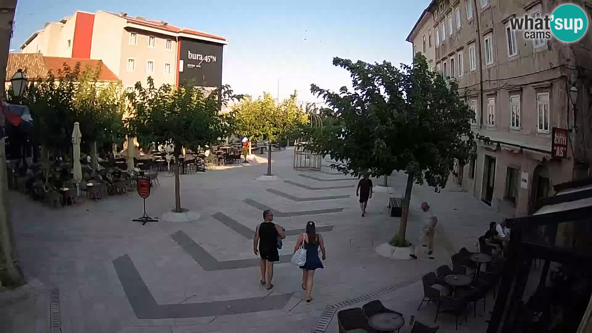 Center of Senj city – Pavlin square – Live Cam Dalmatia