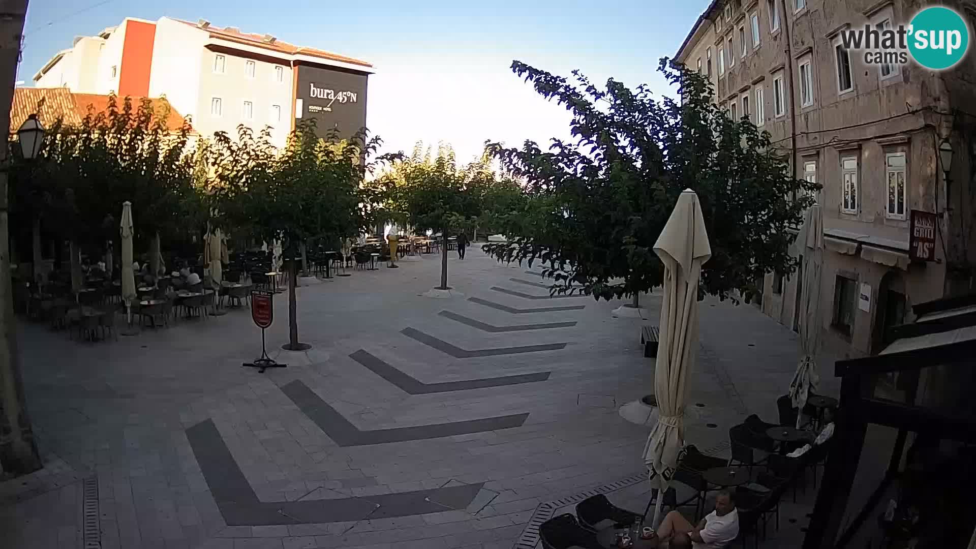 Centre de la ville de Senj – Place Pavlin – Live Cam Dalmatie