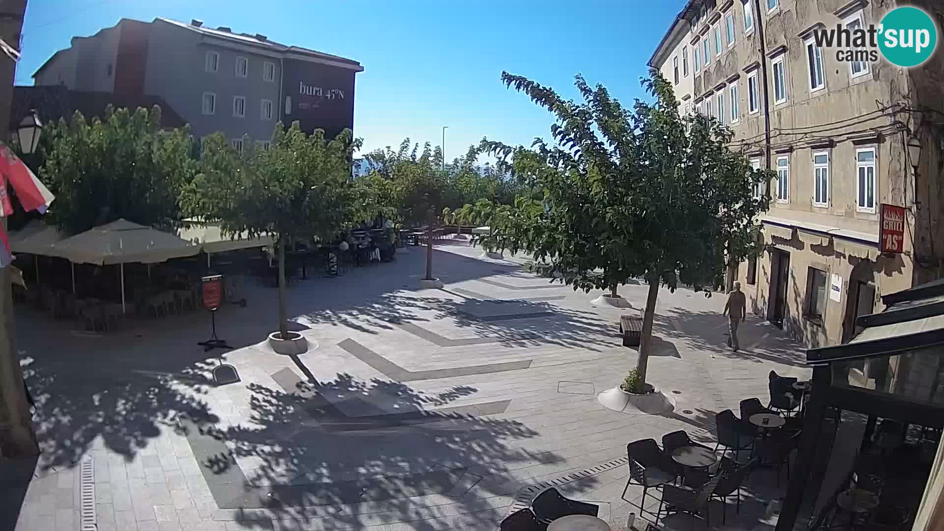 Centre de la ville de Senj – Place Pavlin – Live Cam Dalmatie