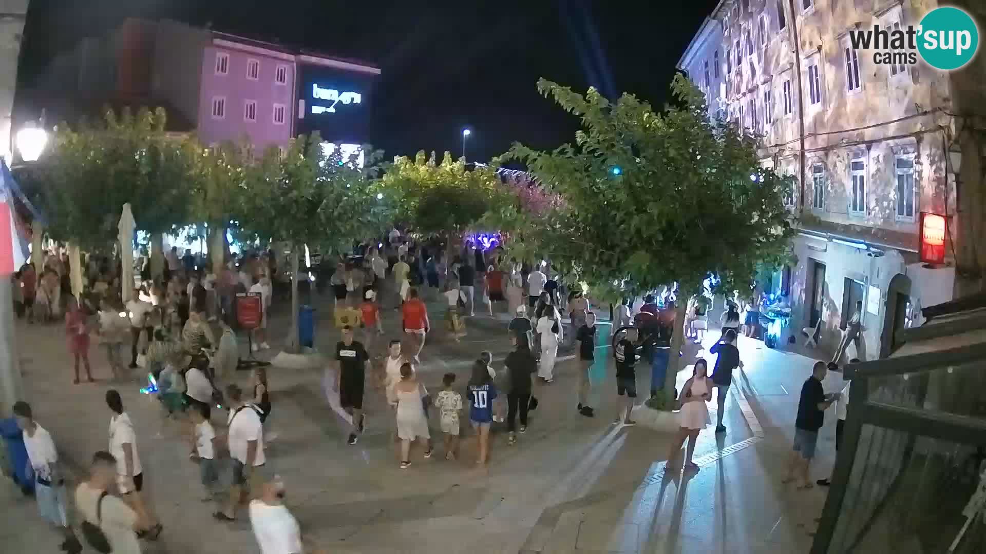 Center of Senj city – Pavlin square – Live Cam Dalmatia