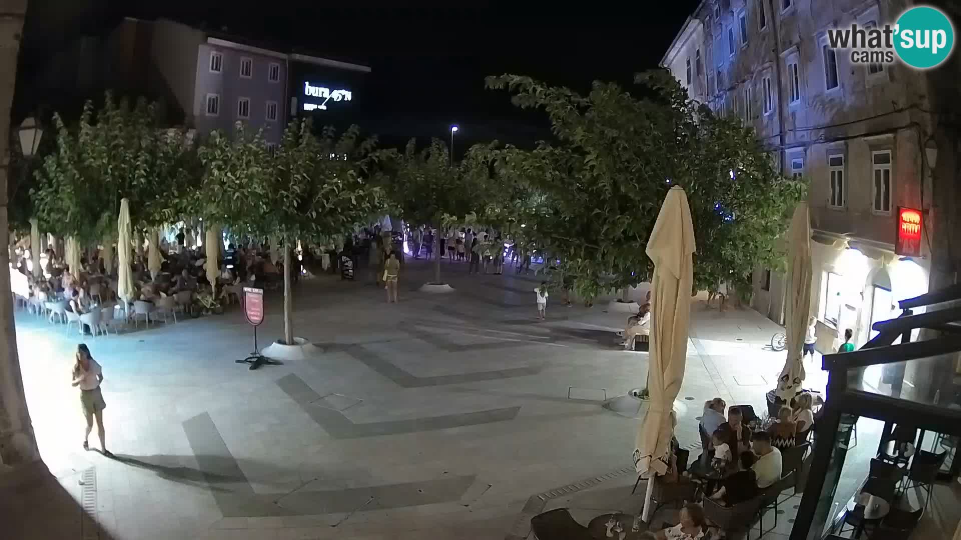 Zentrum der Stadt Senj – Pavlin platz – Live Cam Dalmatia