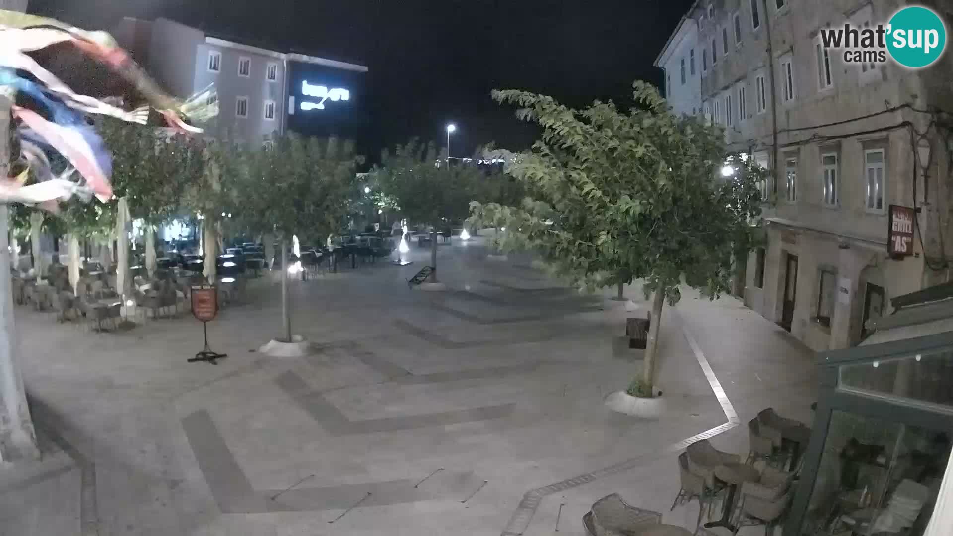 Zentrum der Stadt Senj – Pavlin platz – Live Cam Dalmatia