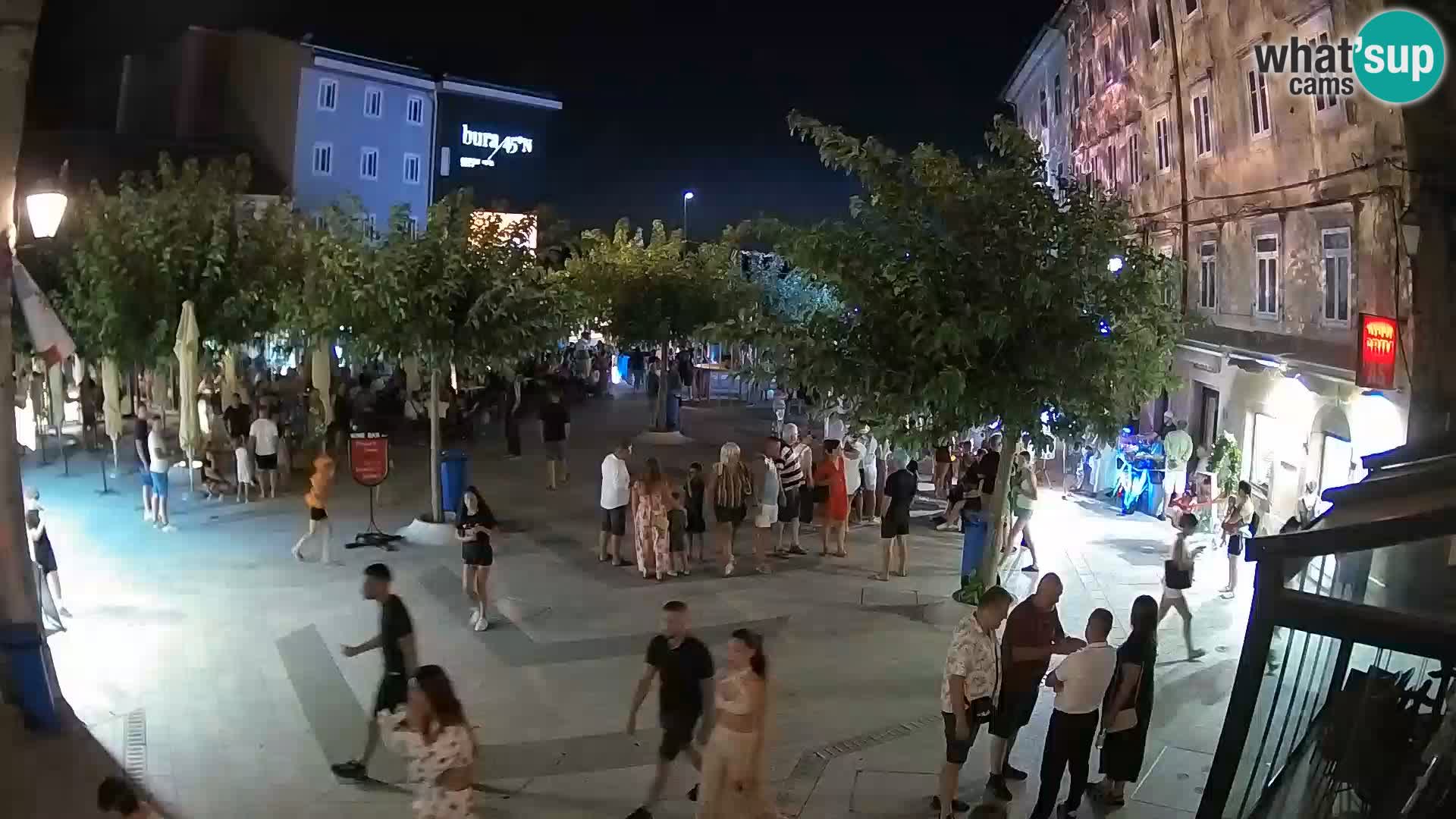 Center of Senj city – Pavlin square – Live Cam Dalmatia