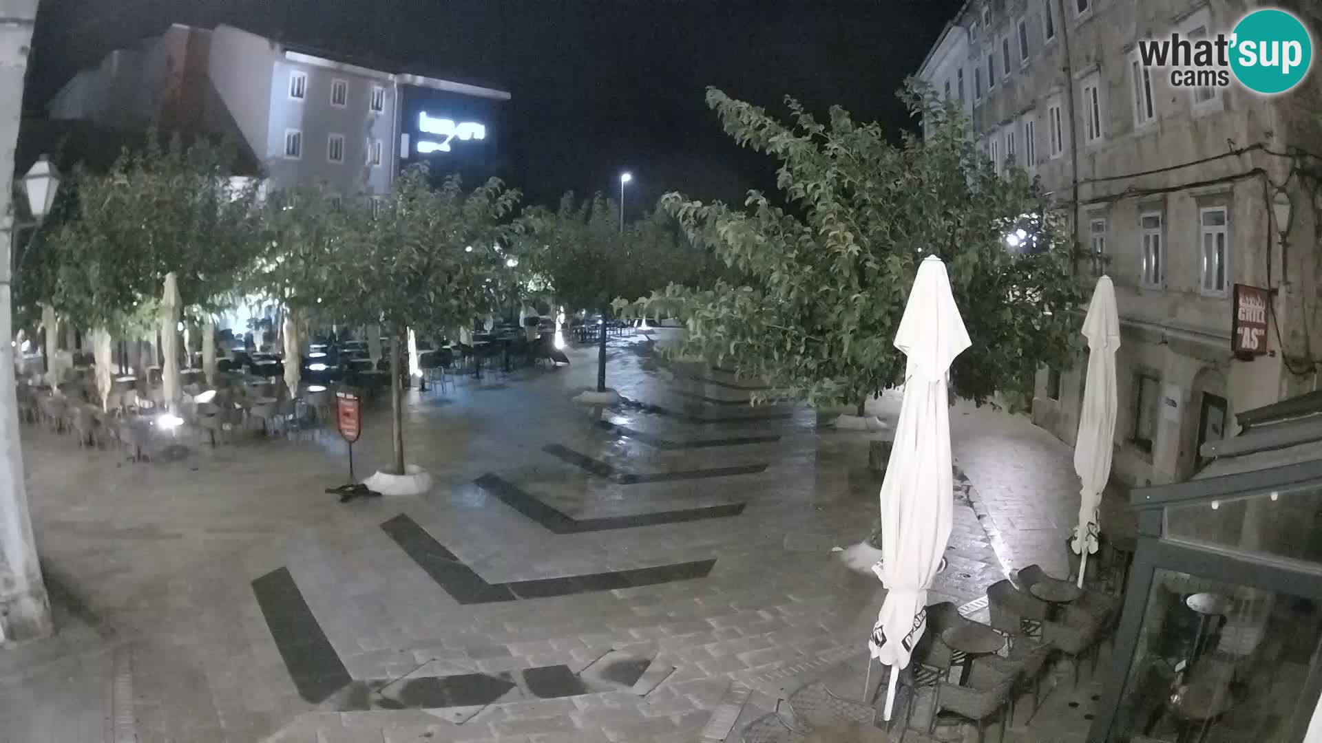 Centre de la ville de Senj – Place Pavlin – Live Cam Dalmatie