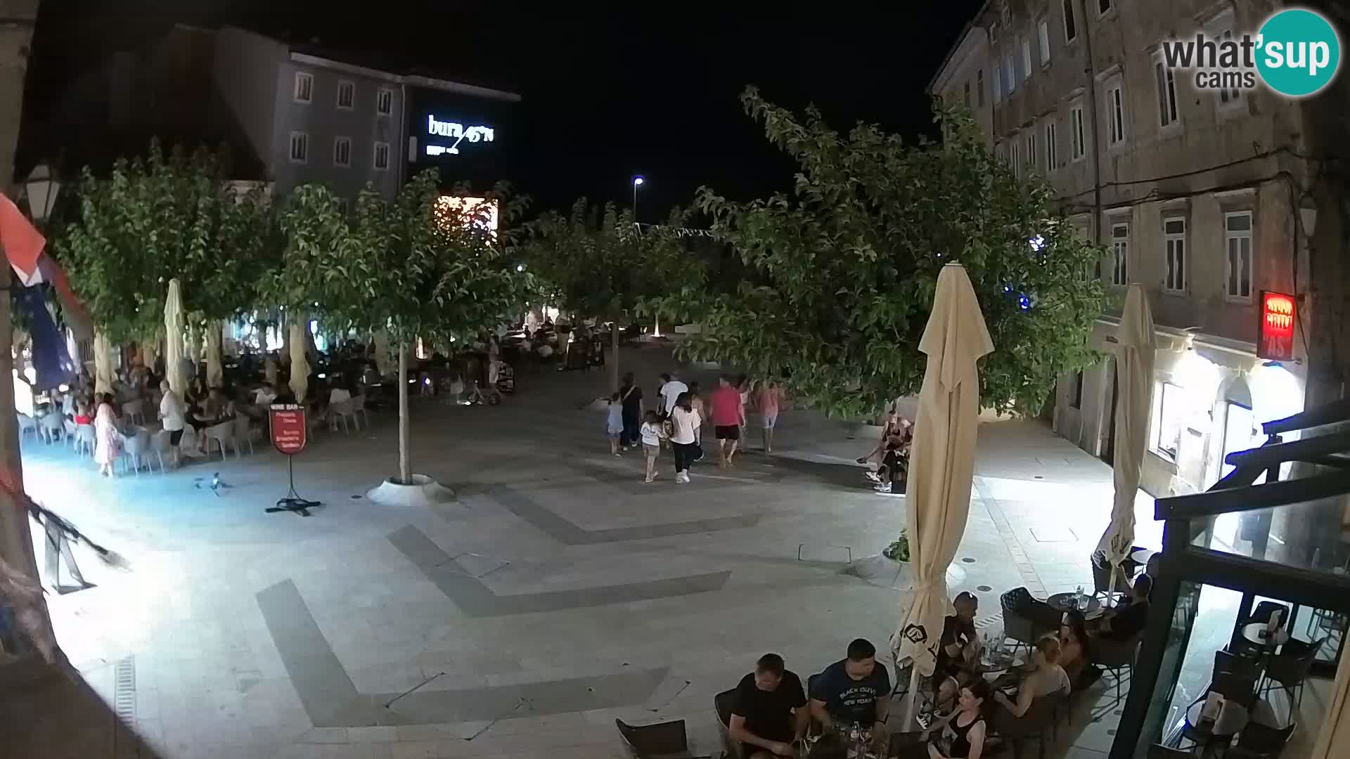 Zentrum der Stadt Senj – Pavlin platz – Live Cam Dalmatia