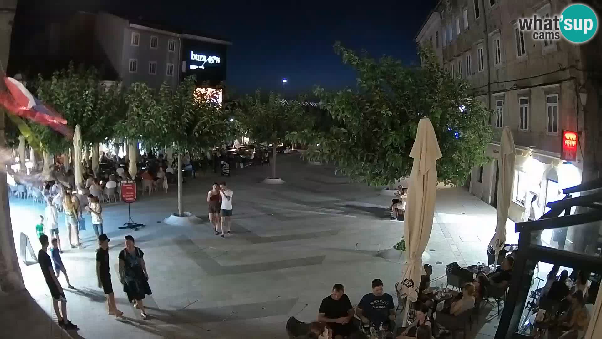 Center of Senj city – Pavlin square – Live Cam Dalmatia