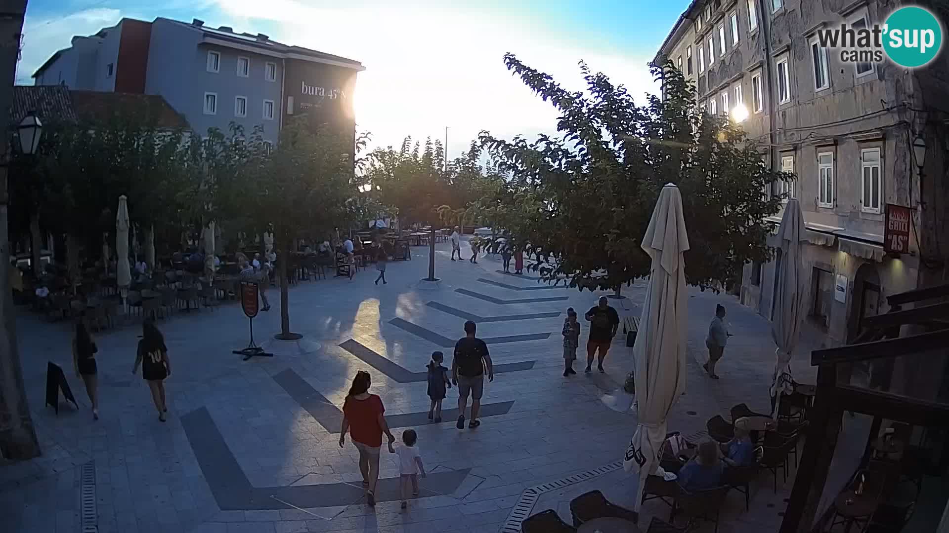 Centro della città di Senj – Piazza Pavlin – Live Cam Dalmazia