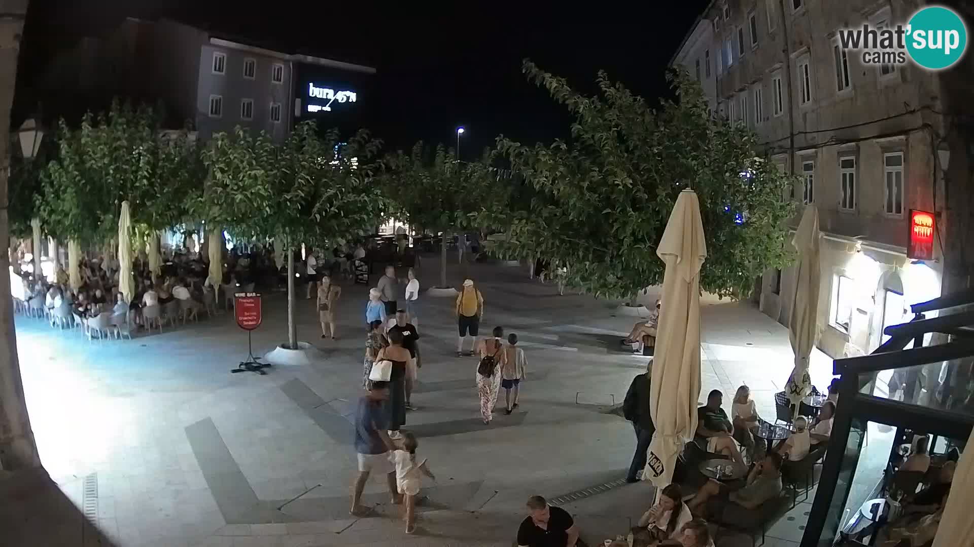 Center of Senj city – Pavlin square – Live Cam Dalmatia