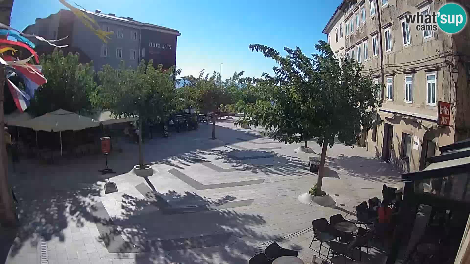 Centre de la ville de Senj – Place Pavlin – Live Cam Dalmatie