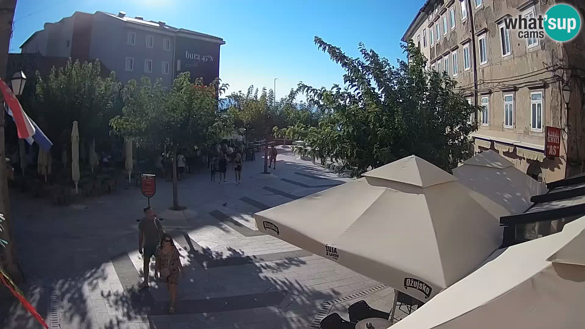 Center of Senj city – Pavlin square – Live Cam Dalmatia