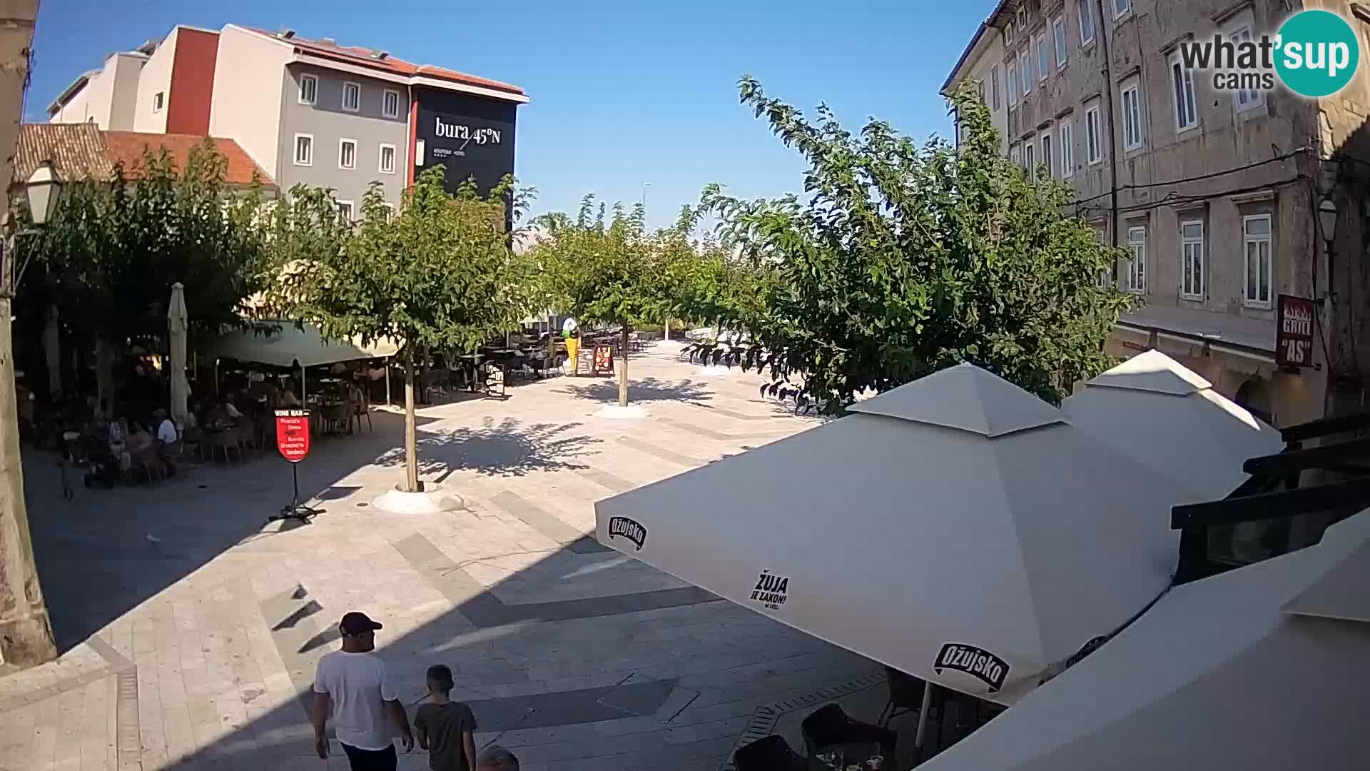 Centre de la ville de Senj – Place Pavlin – Live Cam Dalmatie