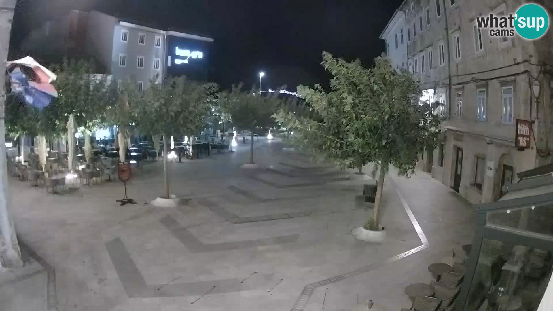 Zentrum der Stadt Senj – Pavlin platz – Live Cam Dalmatia