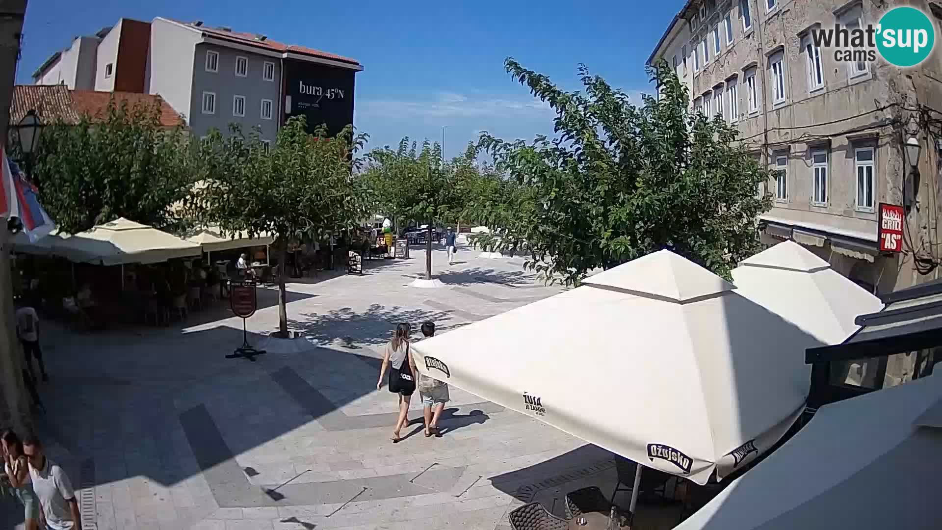 Center of Senj city – Pavlin square – Live Cam Dalmatia