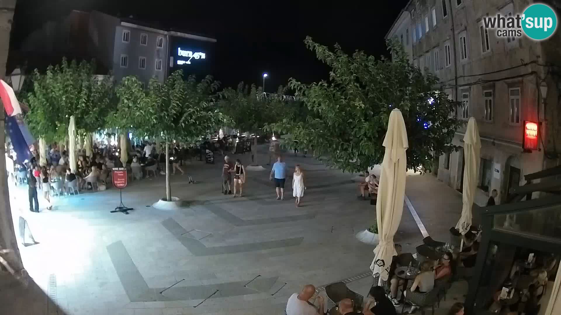 Center of Senj city – Pavlin square – Live Cam Dalmatia