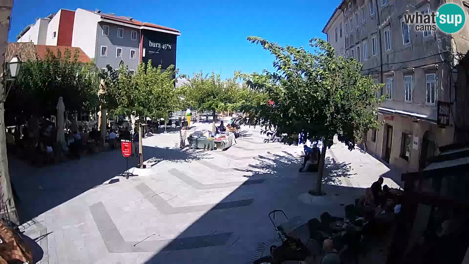 Centre de la ville de Senj – Place Pavlin – Live Cam Dalmatie