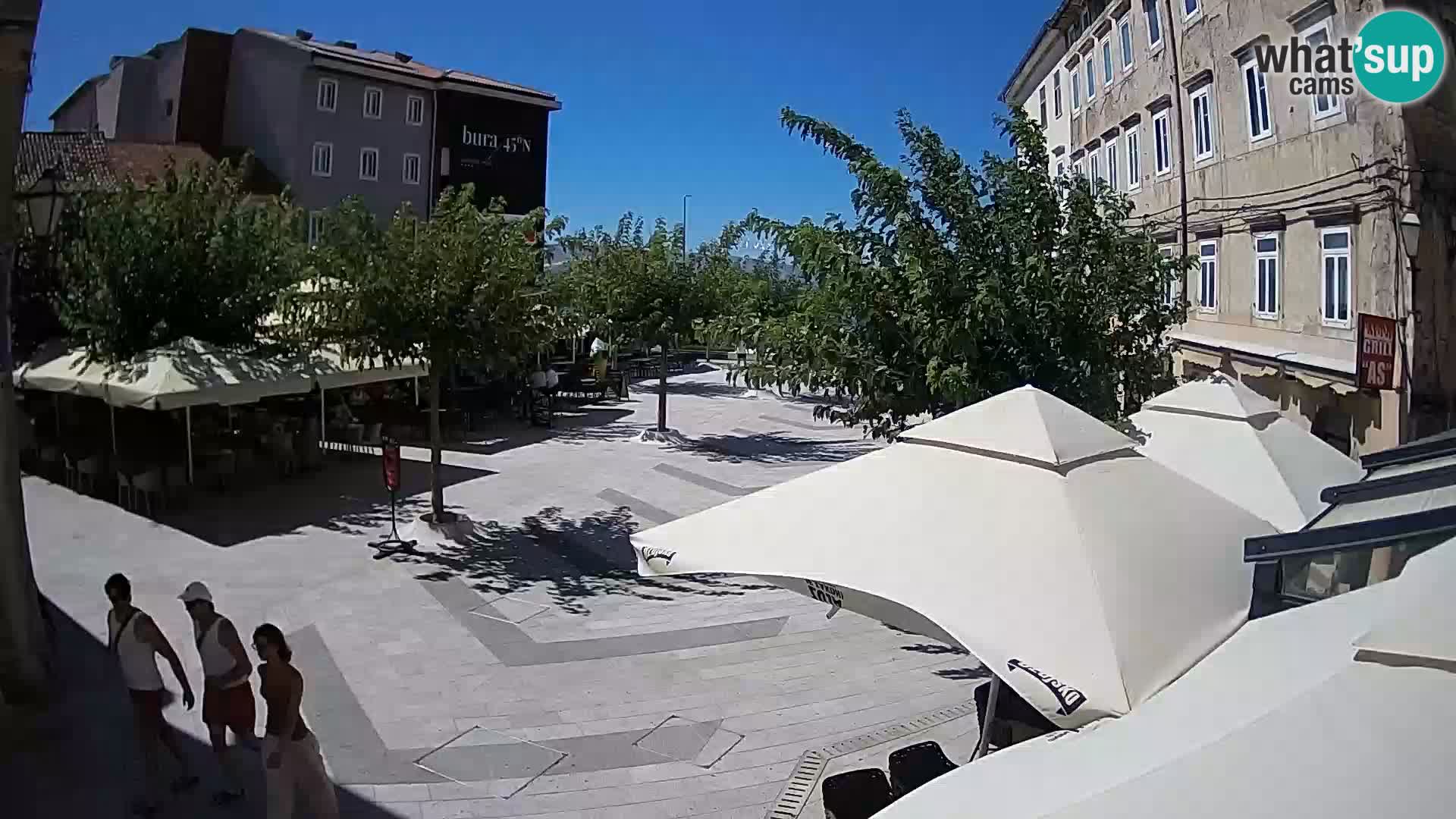 Center of Senj city – Pavlin square – Live Cam Dalmatia