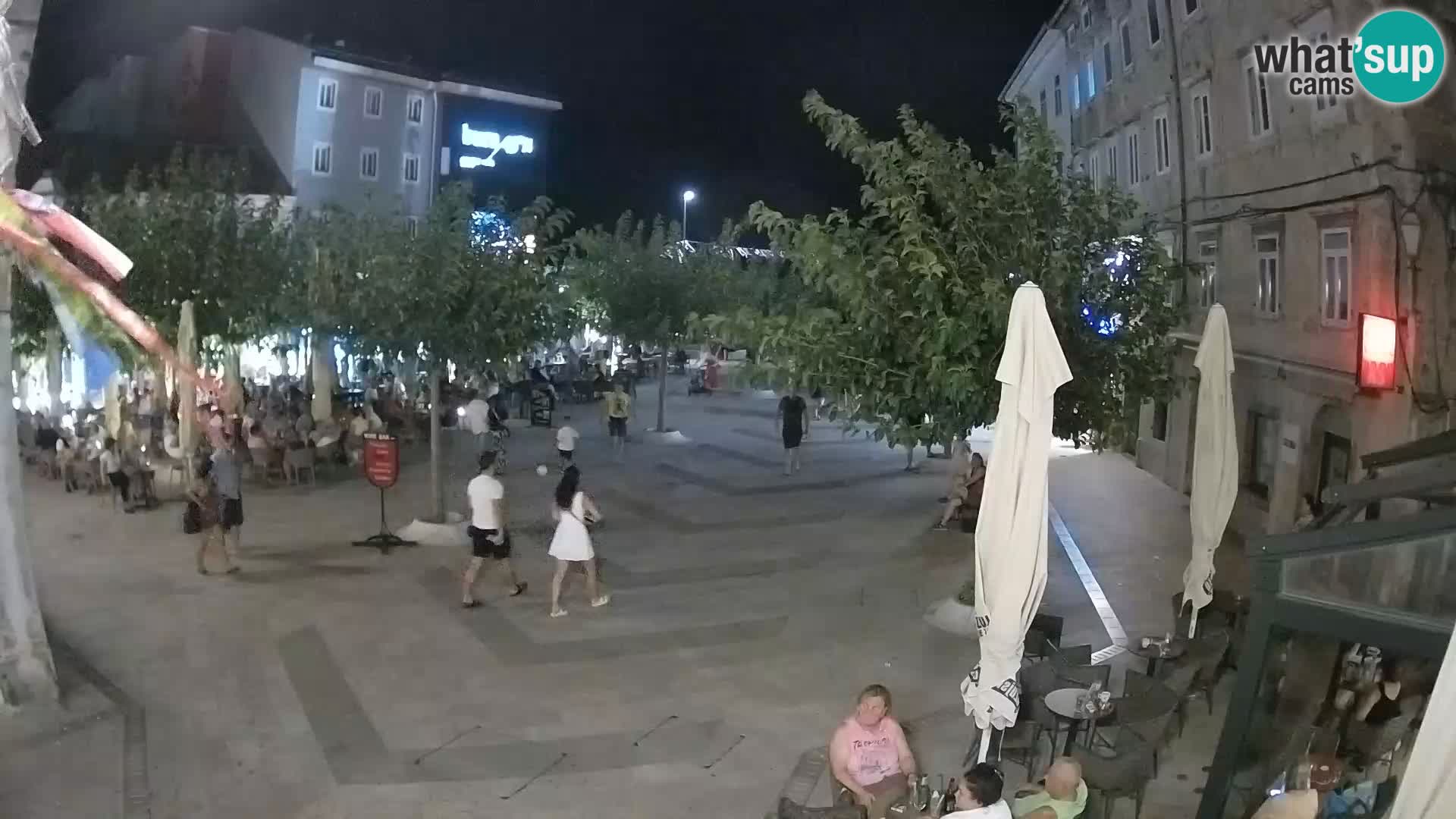 Centro de la ciudad de Senj – plaza Pavlin – Live Cam Dalmacia