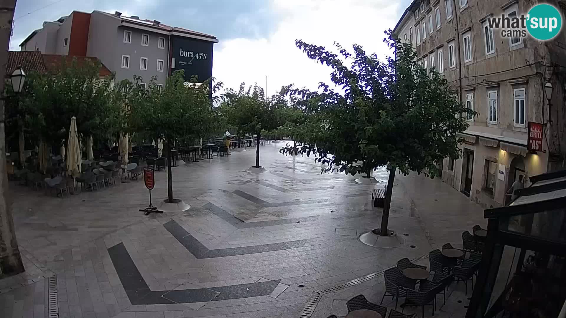 Center of Senj city – Pavlin square – Live Cam Dalmatia