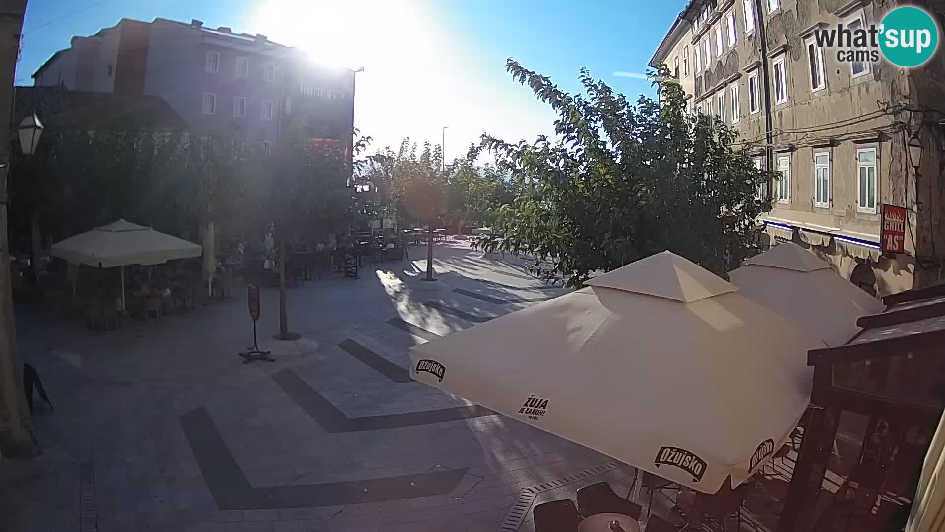Center of Senj city – Pavlin square – Live Cam Dalmatia