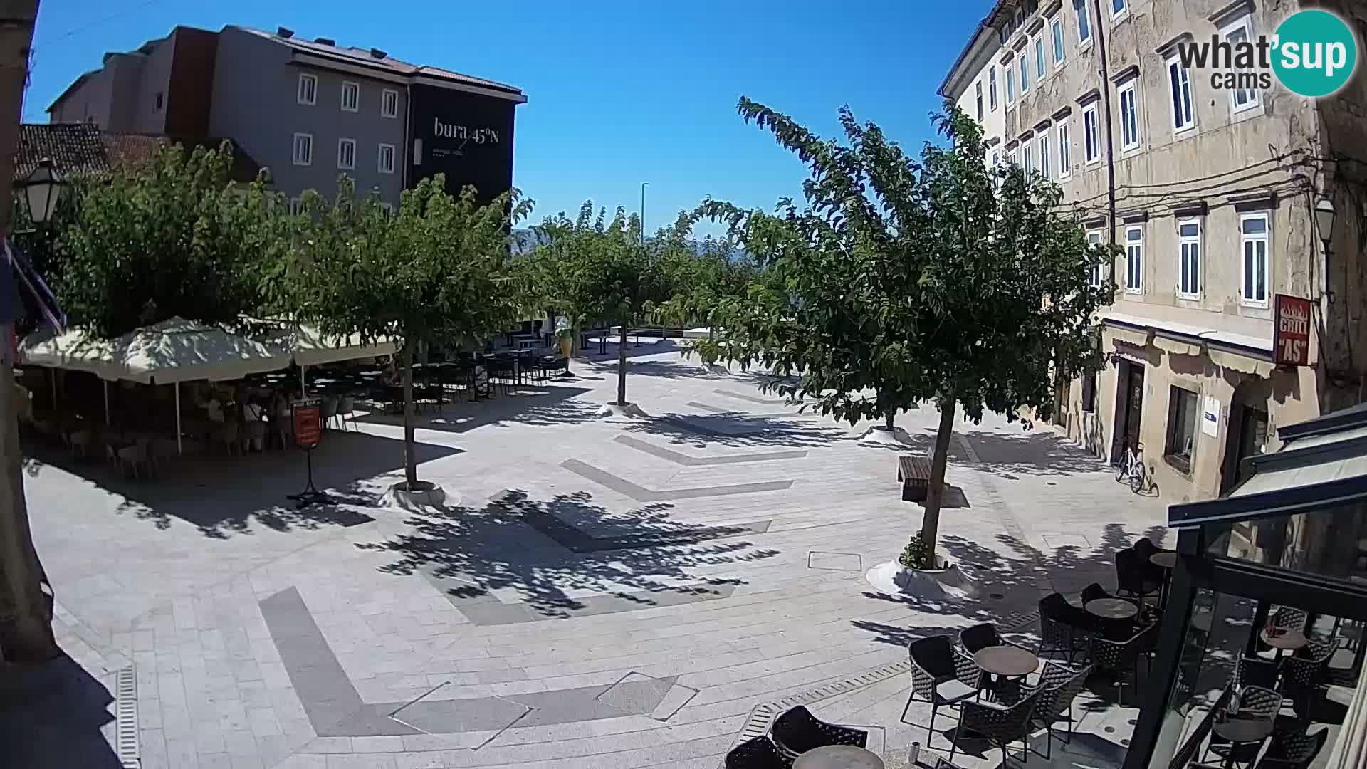 Centre de la ville de Senj – Place Pavlin – Live Cam Dalmatie