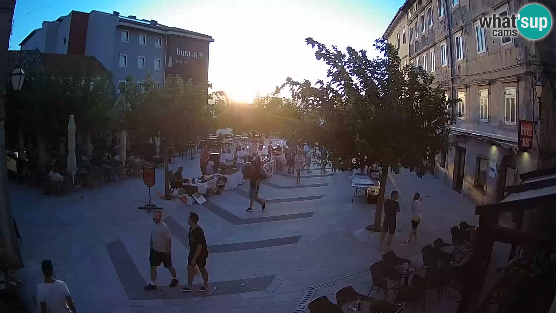 Centre de la ville de Senj – Place Pavlin – Live Cam Dalmatie