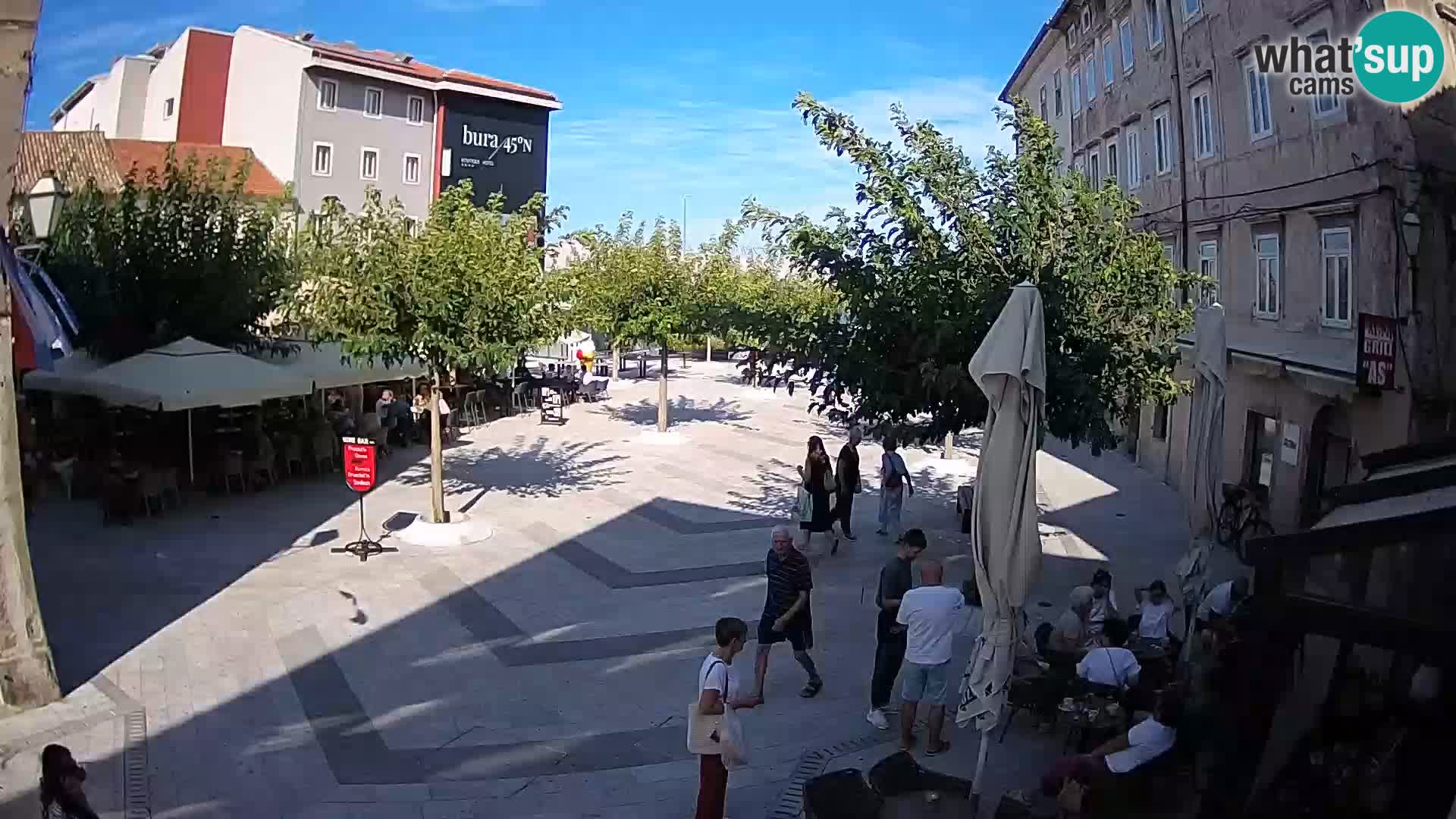 Center of Senj city – Pavlin square – Live Cam Dalmatia