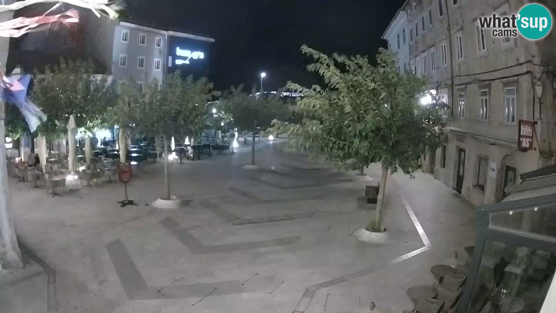 Centre de la ville de Senj – Place Pavlin – Live Cam Dalmatie