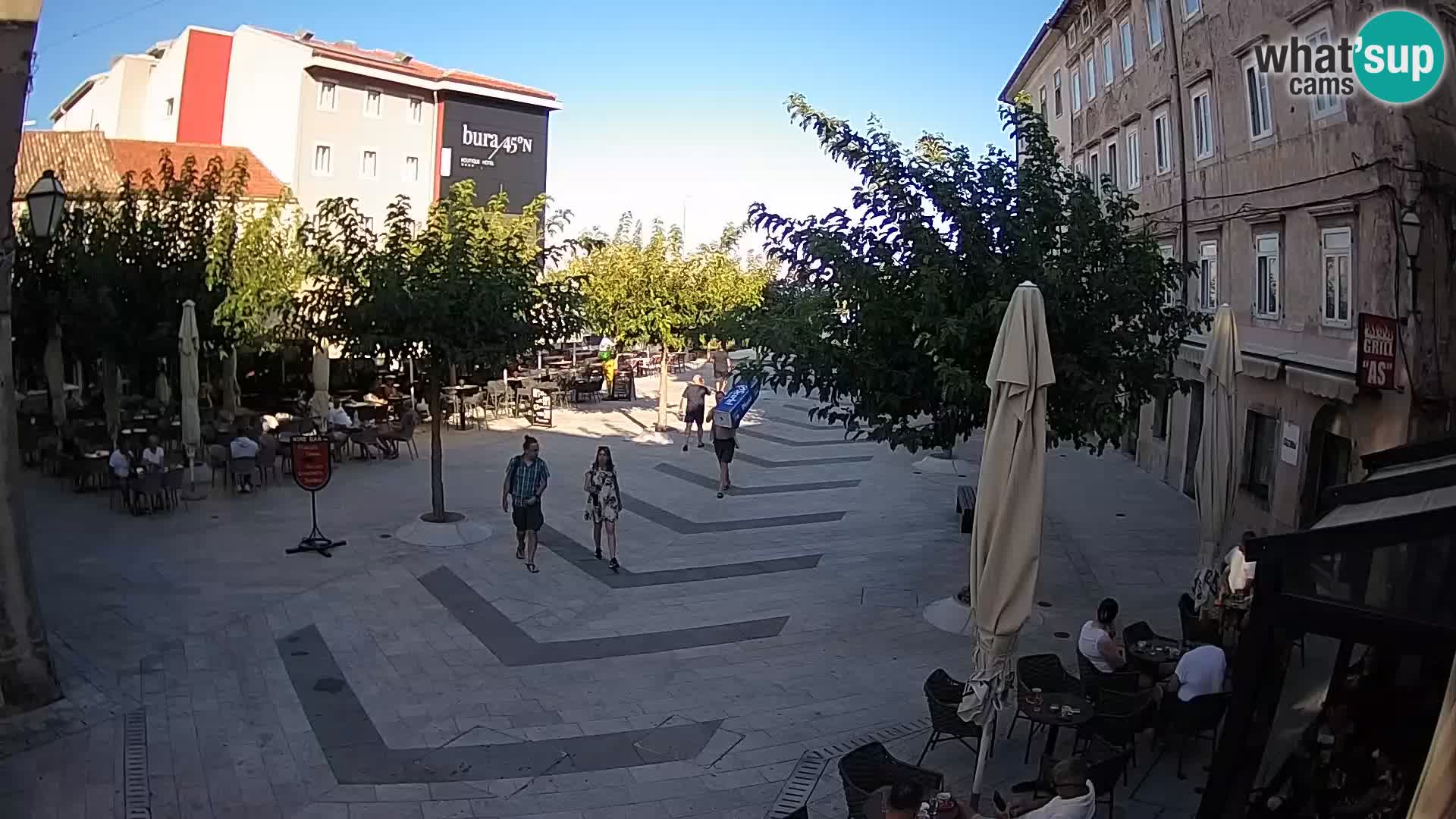 Center of Senj city – Pavlin square – Live Cam Dalmatia