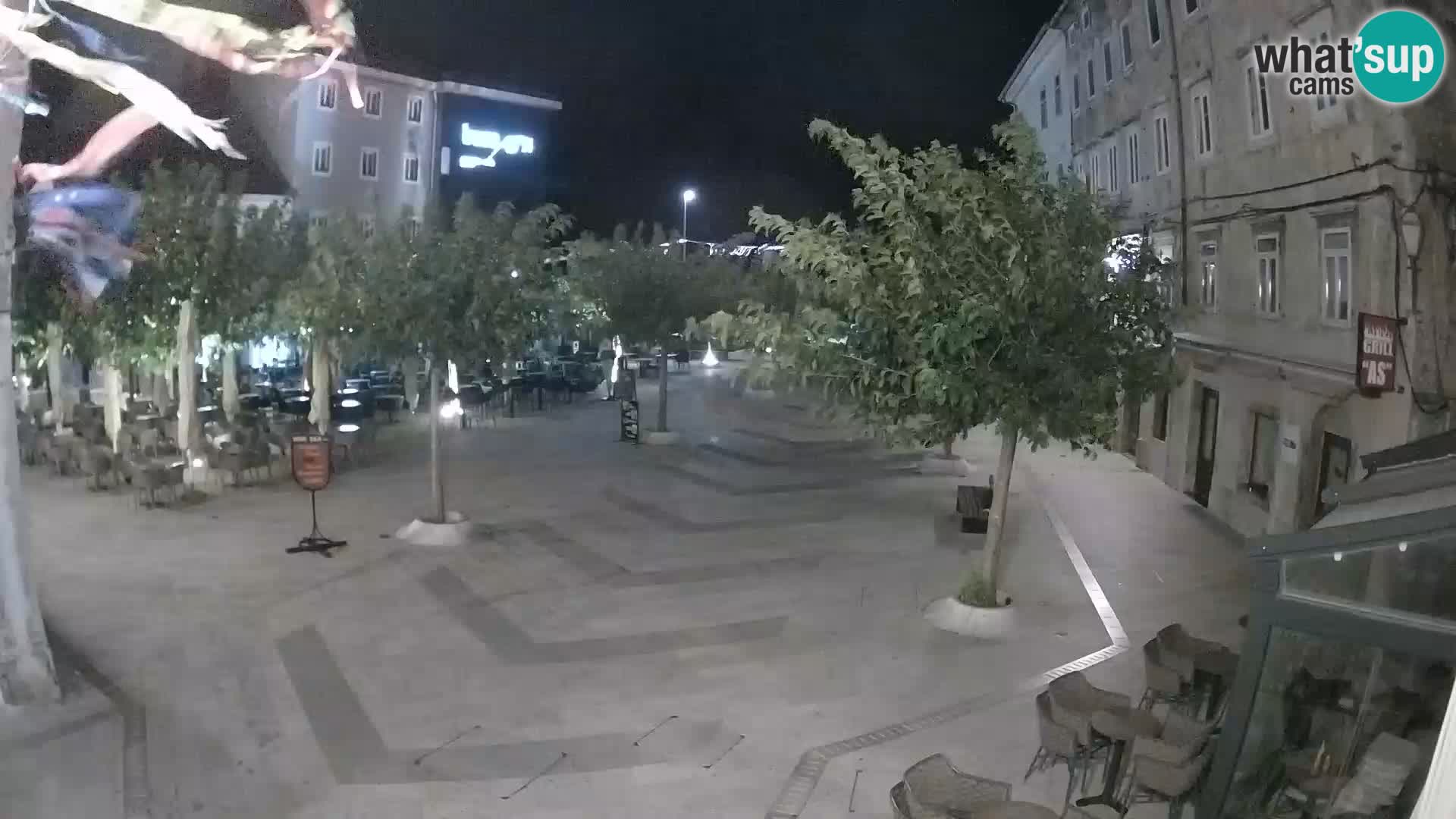 Center of Senj city – Pavlin square – Live Cam Dalmatia